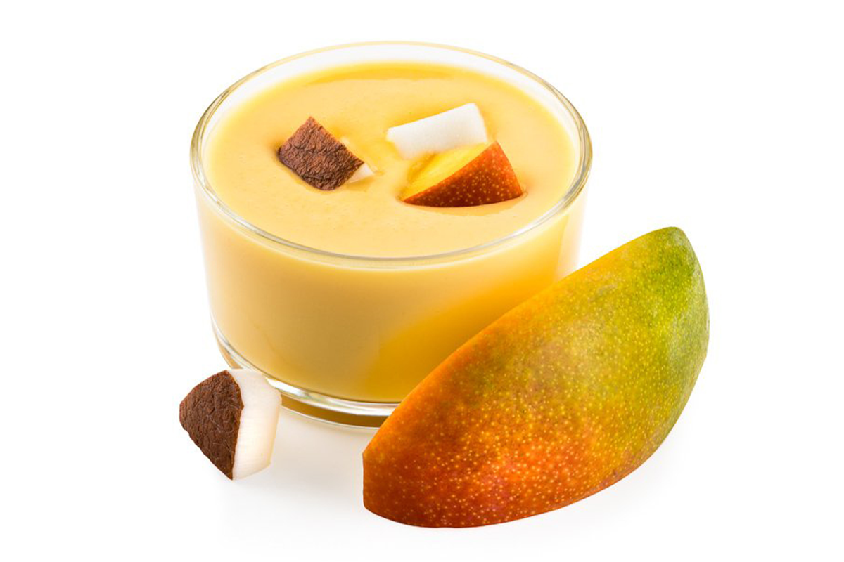 Kokos mango pudding